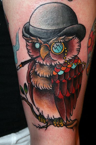 Jose Carrasquillo - Dapper Owl Tattoo